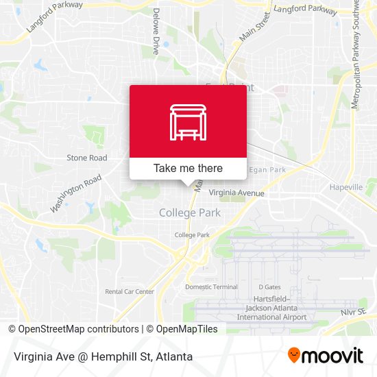 Virginia Ave @ Hemphill St map