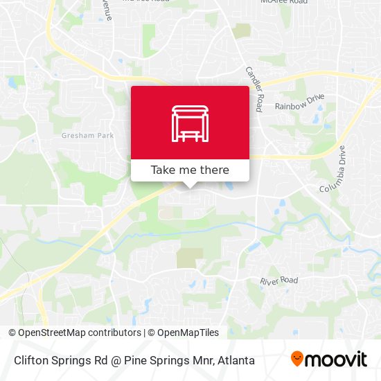 Mapa de Clifton Springs Rd @ Pine Springs Mnr