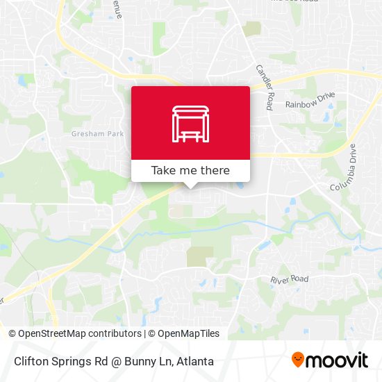 Clifton Springs Rd @ Bunny Ln map