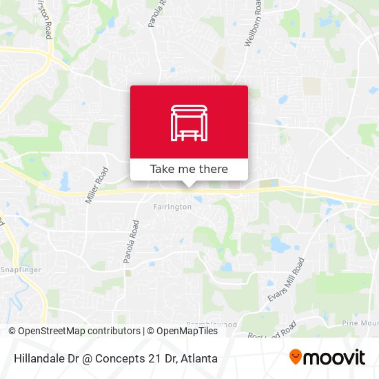 Mapa de Hillandale Dr @ Concepts 21 Dr