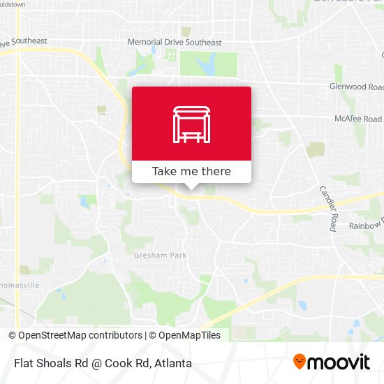 Mapa de Flat Shoals Rd @ Cook Rd