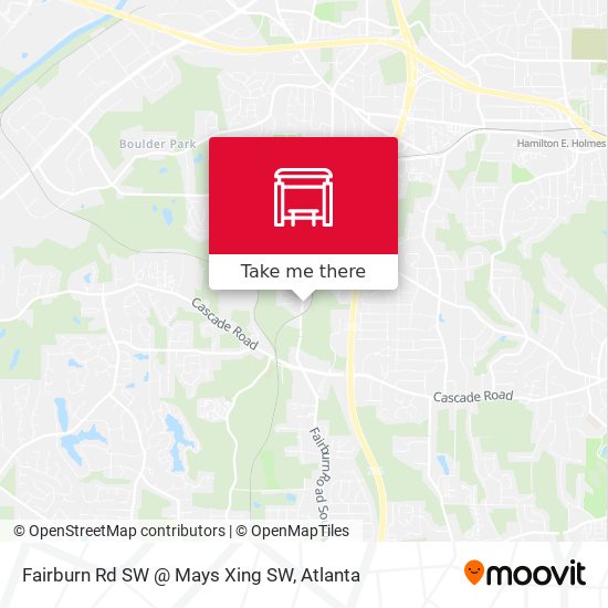 Fairburn Rd SW @ Mays Xing SW map