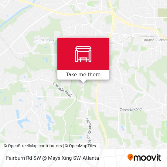 Mapa de Fairburn Rd SW @ Mays Xing SW