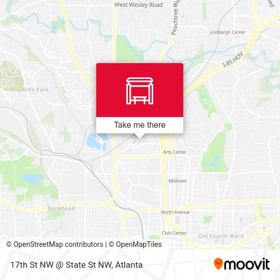 Mapa de 17th St NW @ State St NW