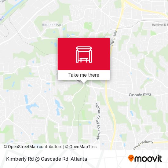 Kimberly Rd @ Cascade Rd map