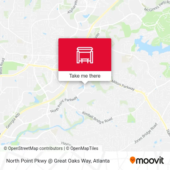 North Point Pkwy @ Great Oaks Way map