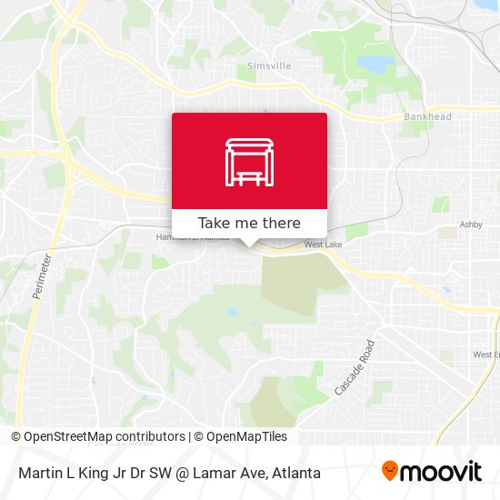 Martin L King Jr Dr SW @ Lamar Ave map