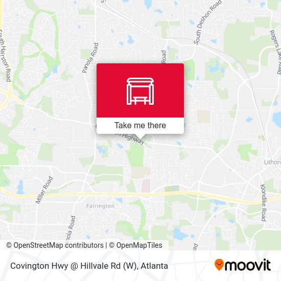 Covington Hwy @ Hillvale Rd (W) map