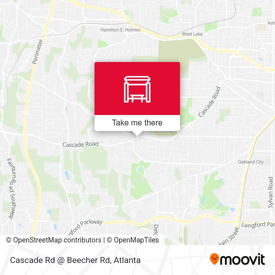 Mapa de Cascade Rd @ Beecher Rd
