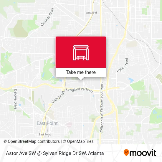 Astor Ave SW @ Sylvan Ridge Dr SW map