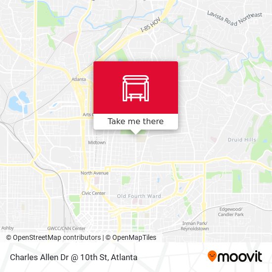 Charles Allen Dr @ 10th St map