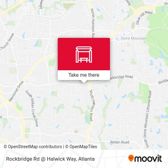 Rockbridge Rd @ Halwick Way map