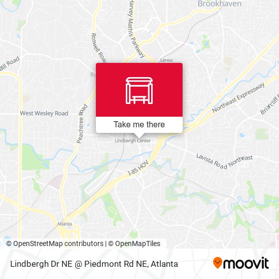 Lindbergh Dr NE @ Piedmont Rd NE map