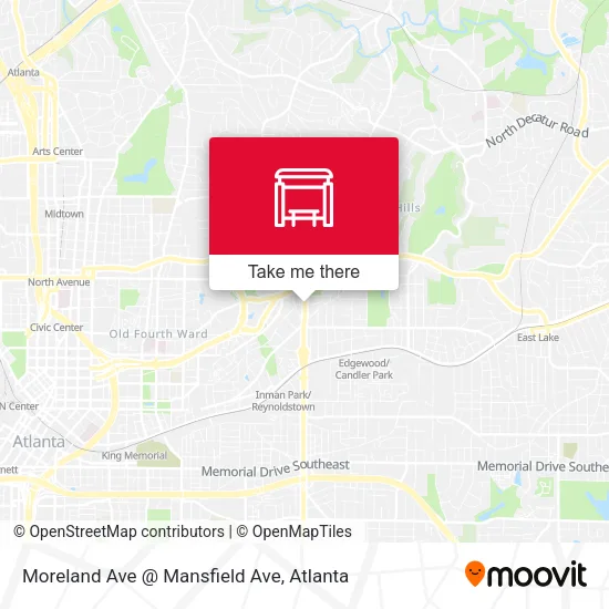 Moreland Ave @ Mansfield Ave map