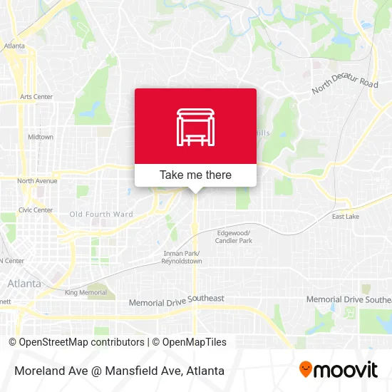 Moreland Ave @ Mansfield Ave map