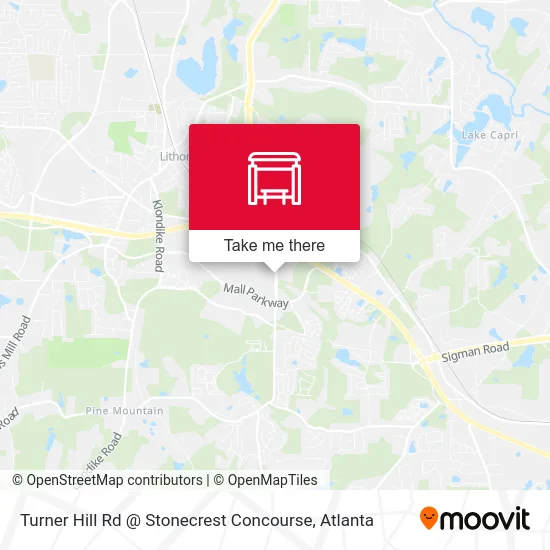 Mapa de Turner Hill Rd @ Stonecrest Concourse