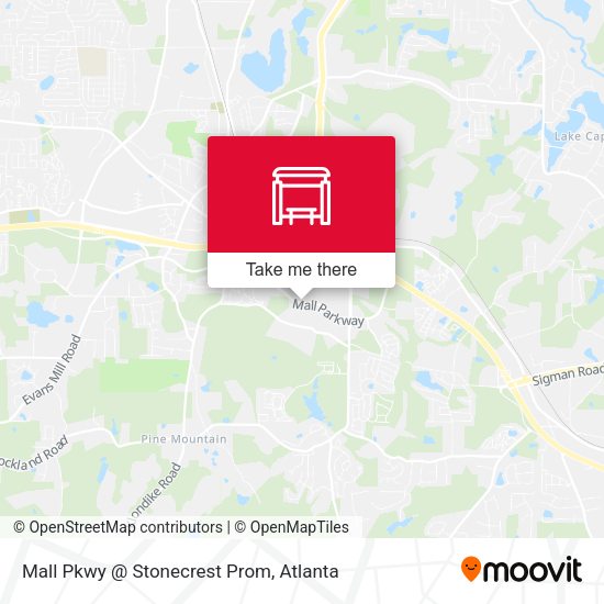 Mapa de Mall Pkwy @ Stonecrest Prom