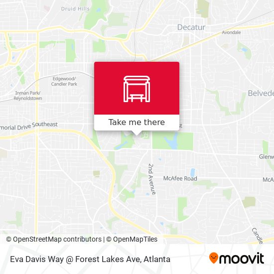 Mapa de Eva Davis Way @ Forest Lakes Ave