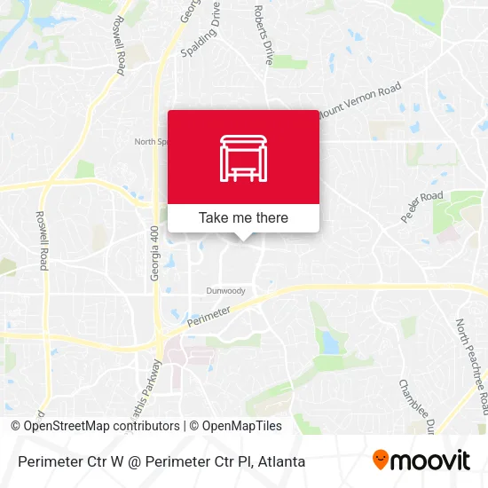 Perimeter Ctr W @ Perimeter Ctr Pl map