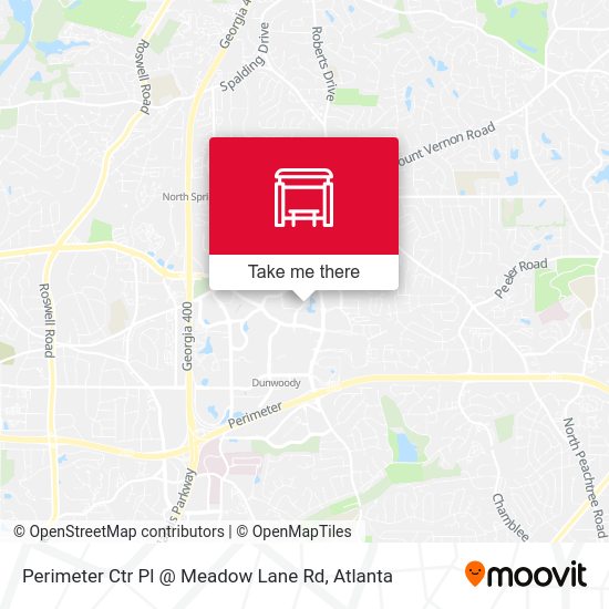 Perimeter Ctr Pl @ Meadow Lane Rd map