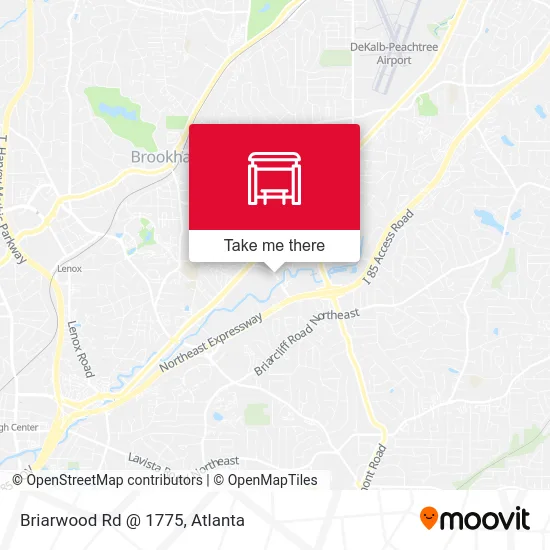 Briarwood Rd @ 1775 map
