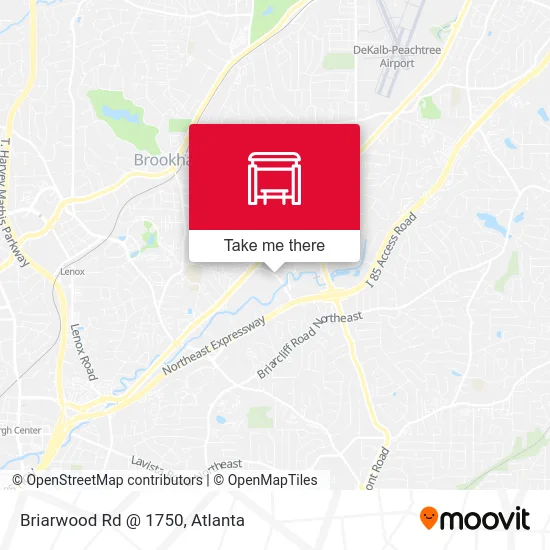 Briarwood Rd @ 1750 map