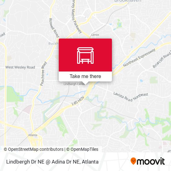 Lindbergh Dr NE @ Adina Dr NE map