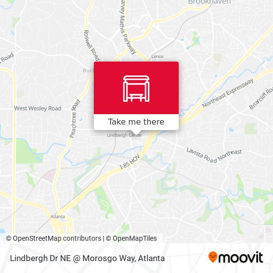 Lindbergh Dr NE @ Morosgo Way map