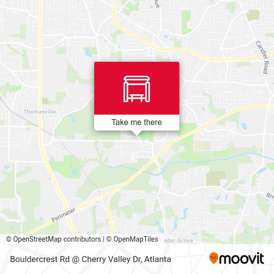 Bouldercrest Rd @ Cherry Valley Dr map