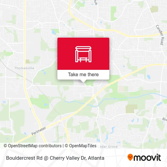 Mapa de Bouldercrest Rd @ Cherry Valley Dr