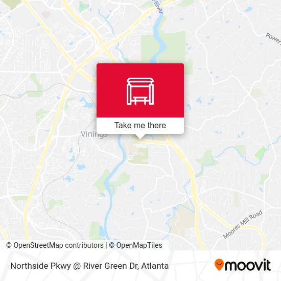 Northside Pkwy @ River Green Dr map