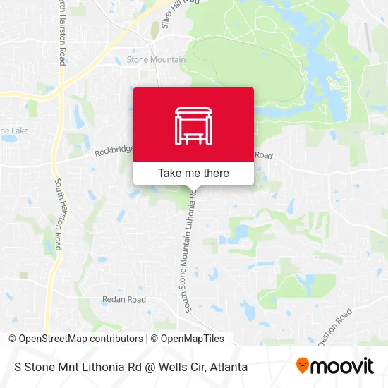 S Stone Mnt Lithonia Rd @ Wells Cir map