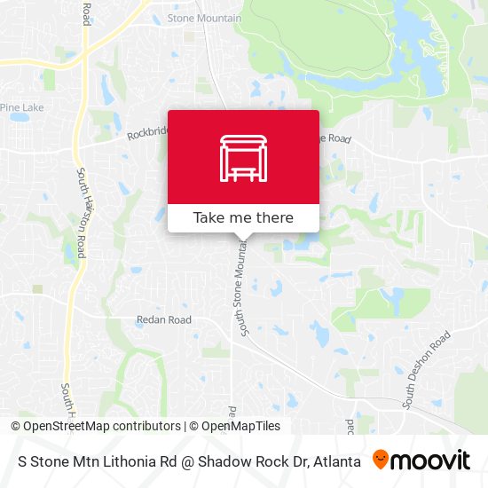 S Stone Mtn Lithonia Rd @ Shadow Rock Dr map