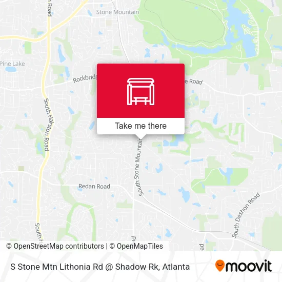 S Stone Mtn Lithonia Rd @ Shadow Rk map