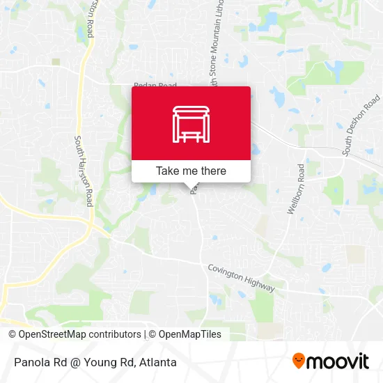 Panola Rd @ Young Rd map