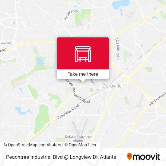 Peachtree Industrial Blvd @ Longview Dr map