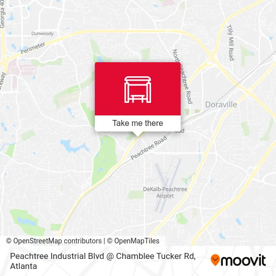 Peachtree Industrial Blvd @ Chamblee Tucker Rd map