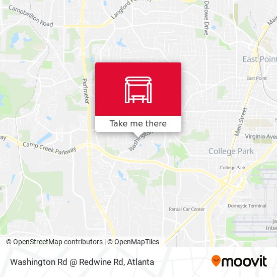 Washington Rd @ Redwine Rd map