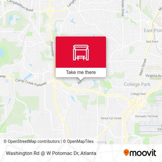 Washington Rd @ W Potomac Dr map