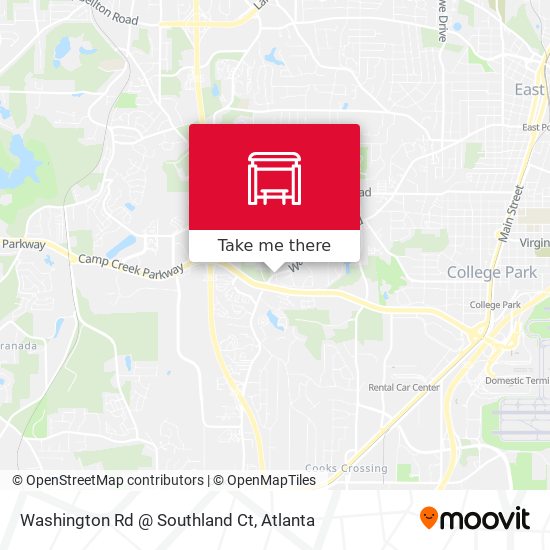 Washington Rd @ Southland Ct map