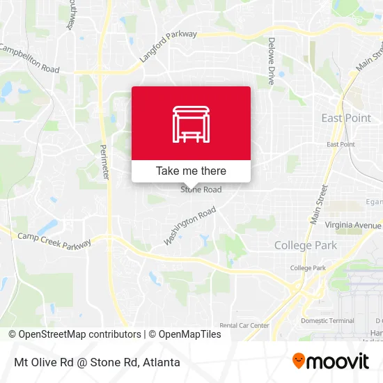 Mt Olive Rd @ Stone Rd map