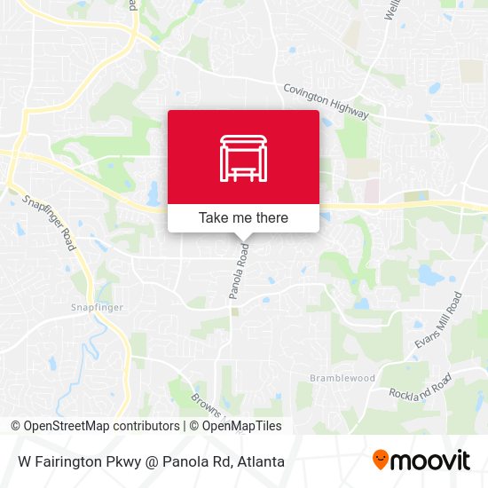 W Fairington Pkwy @ Panola Rd map