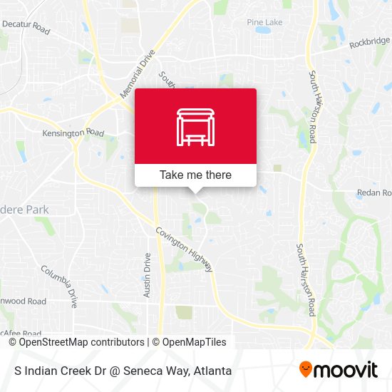 S Indian Creek Dr @ Seneca Way map