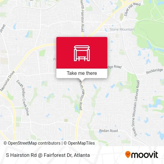 S Hairston Rd @ Fairforest Dr map