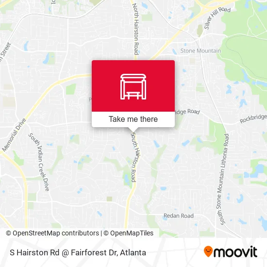 S Hairston Rd @ Fairforest Dr map