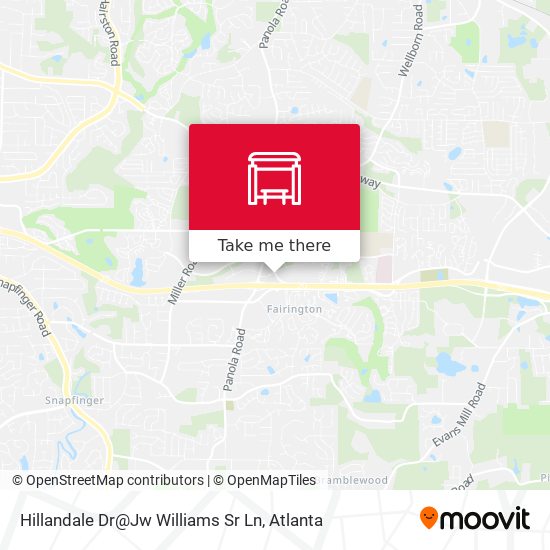 Hillandale Dr@Jw Williams Sr Ln map