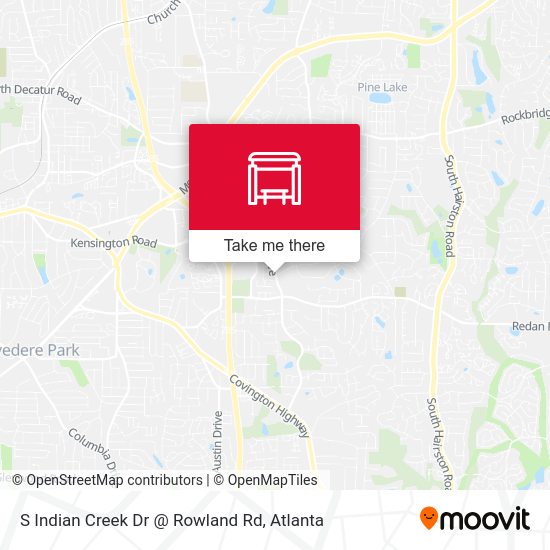 S Indian Creek Dr @ Rowland Rd map