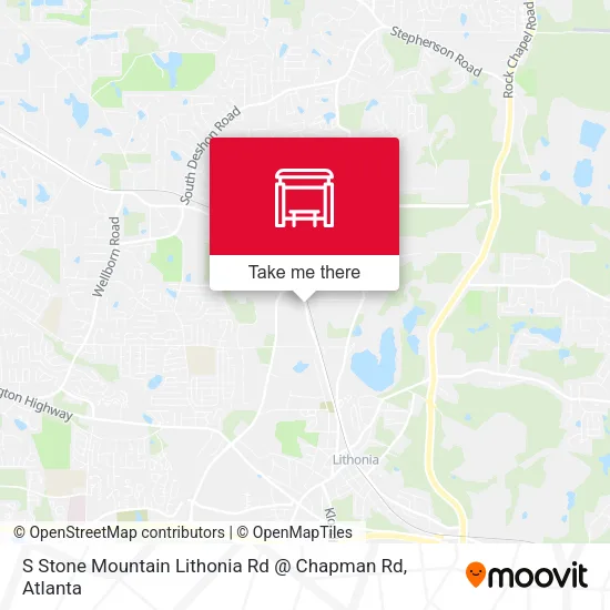 S Stone Mountain Lithonia Rd @ Chapman Rd map