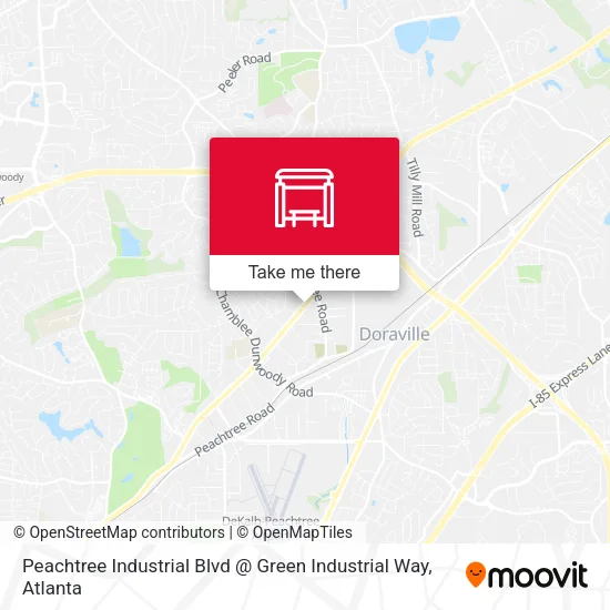 Peachtree Industrial Blvd @ Green Industrial Way map
