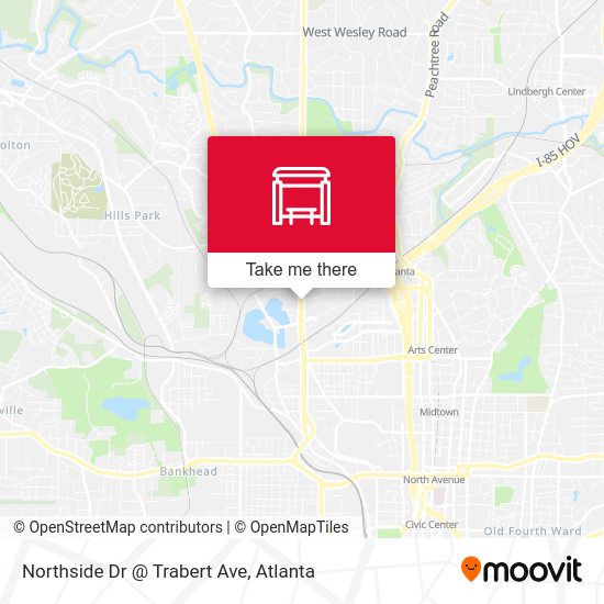 Northside Dr @ Trabert Ave map